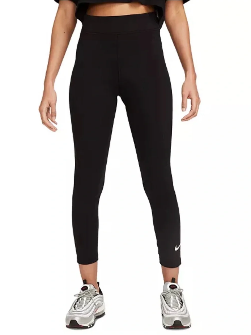 Nike Black Tight Fit High Rise 7/8 Performance Leggings